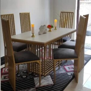 Ivan 6-Seater Luxury Dining Table Set