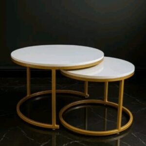 Sierra Round Nesting Coffee Table-2pcs Set